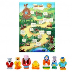 Набор резиновых игрушек «Колобок», 7 шт.															